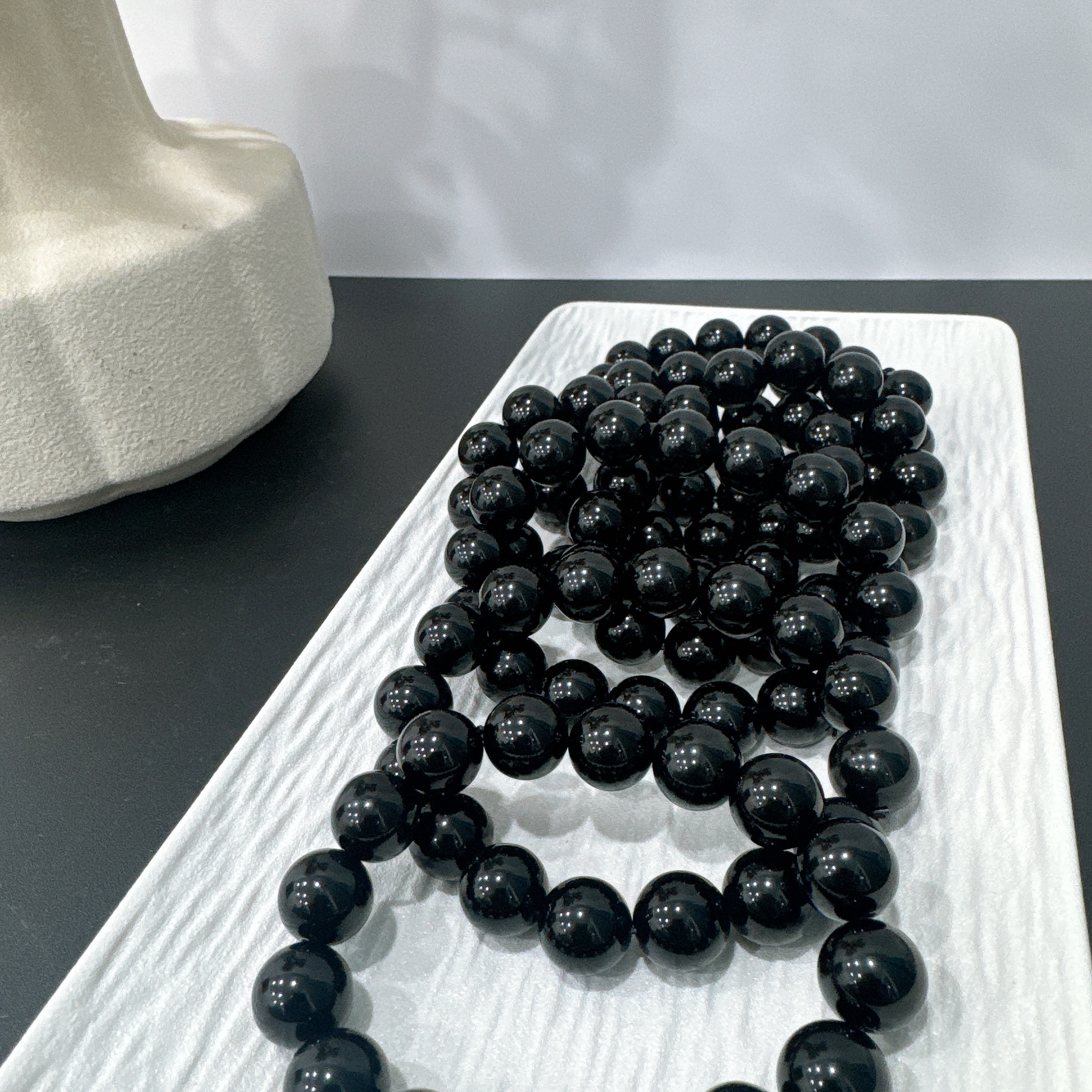 s102天然黑曜石手串 多样性发一件