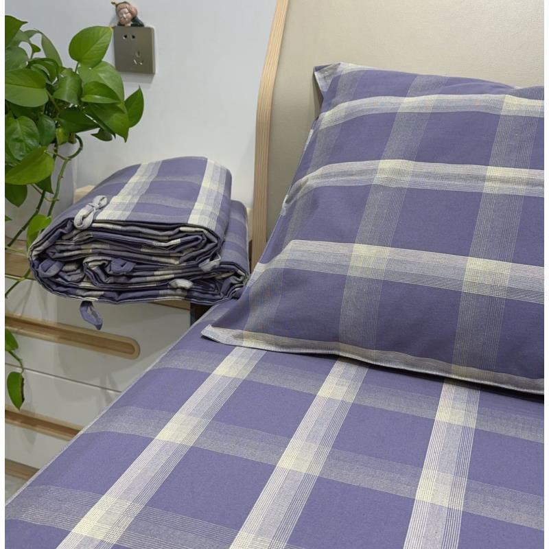 【初见-A类紧密纺老粗布被罩】原棉100老粗布精梳四件套