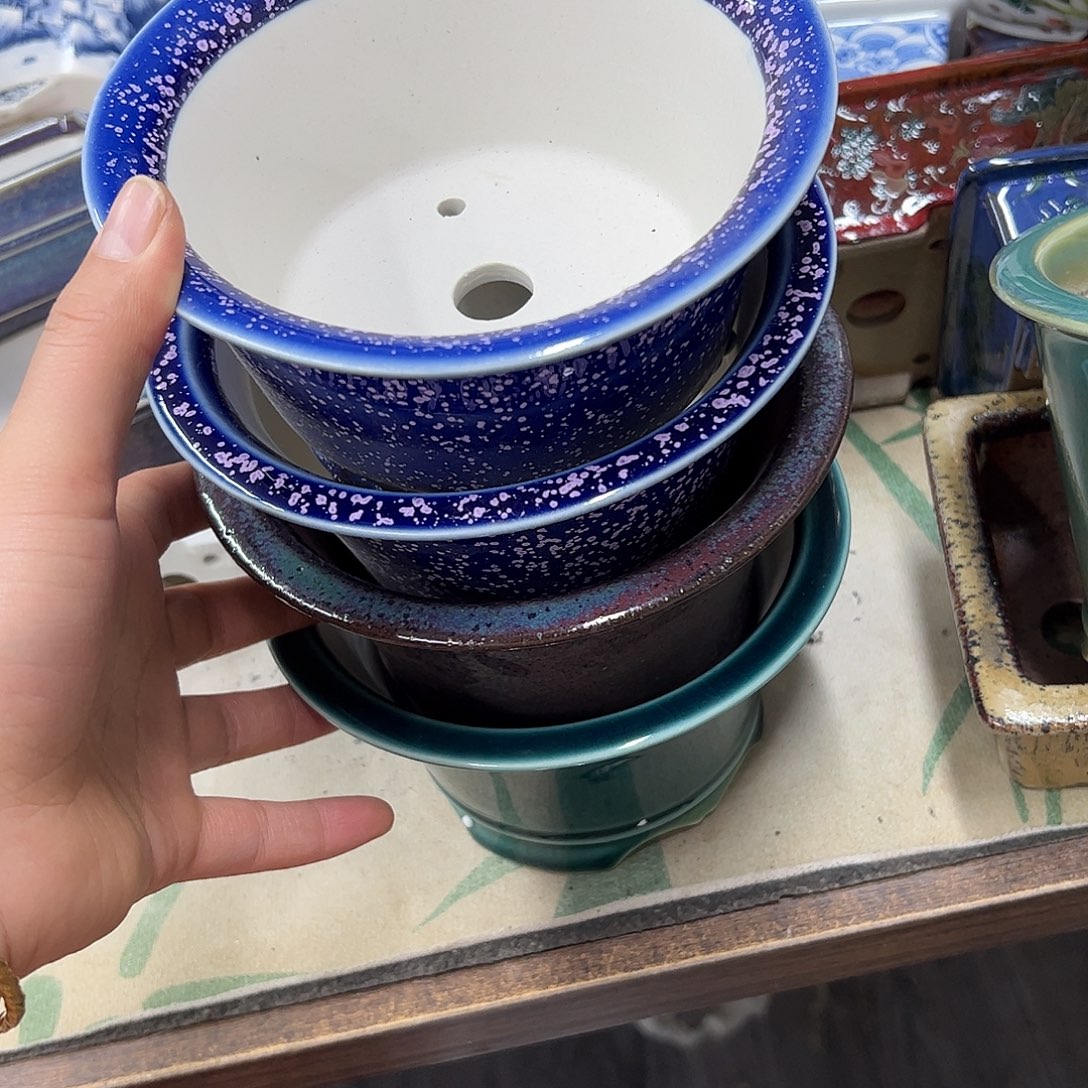 @****花盆紫砂117号瑕疵4个窑变