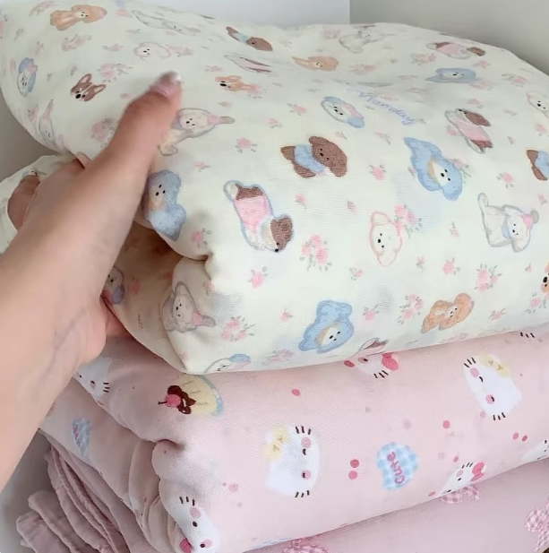 全棉双层纱A类双层纱舒适被套婴幼儿200*230尺寸