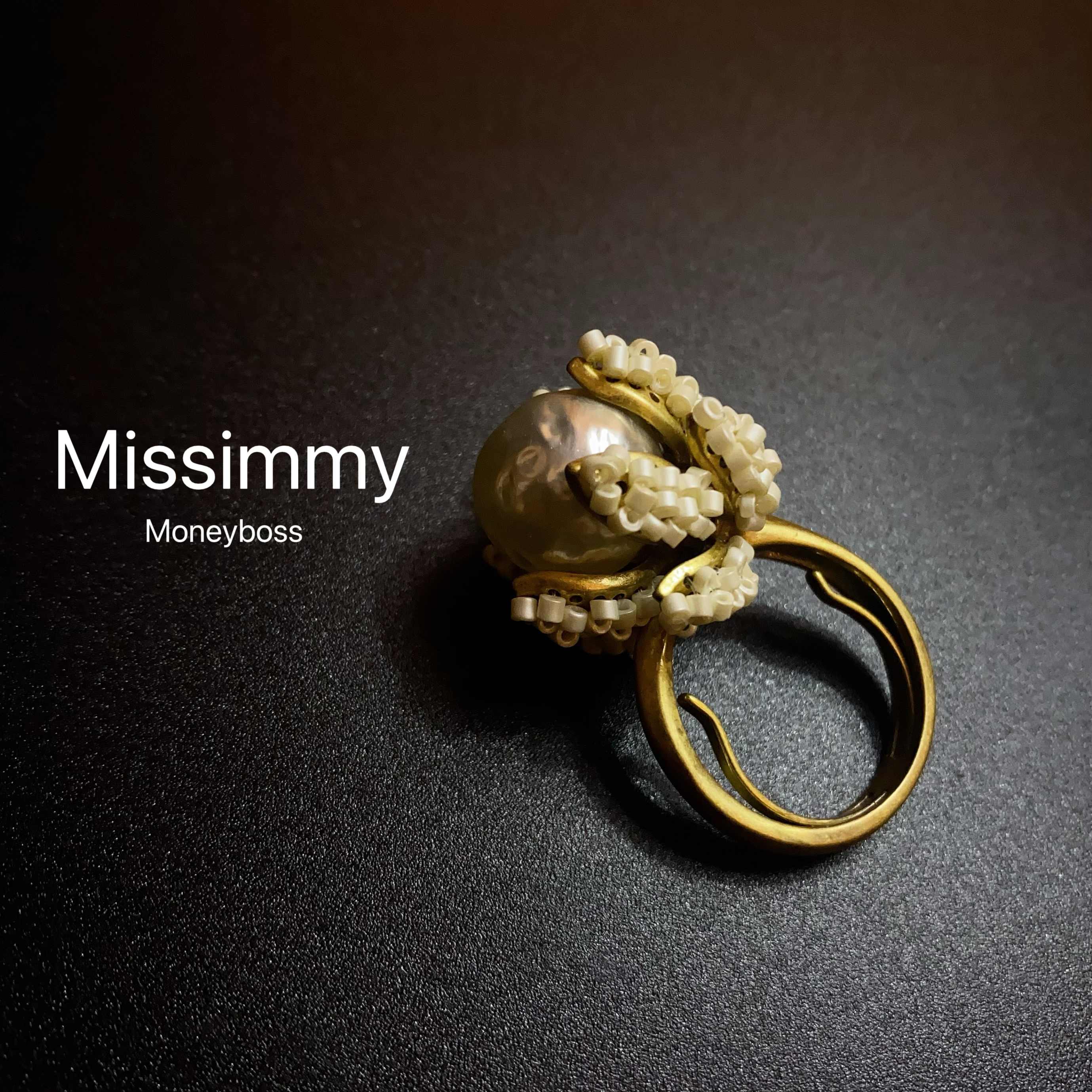 铜合金合成锆石戒指 铜合金原创设计小众设计师款编织花戒指