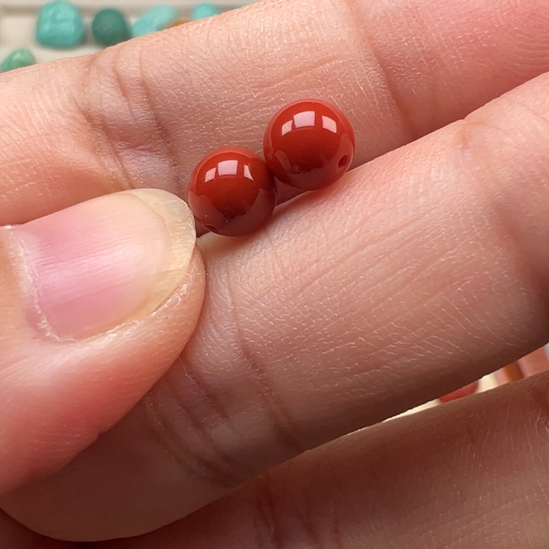 光***生南红玛瑙未镶嵌颈饰