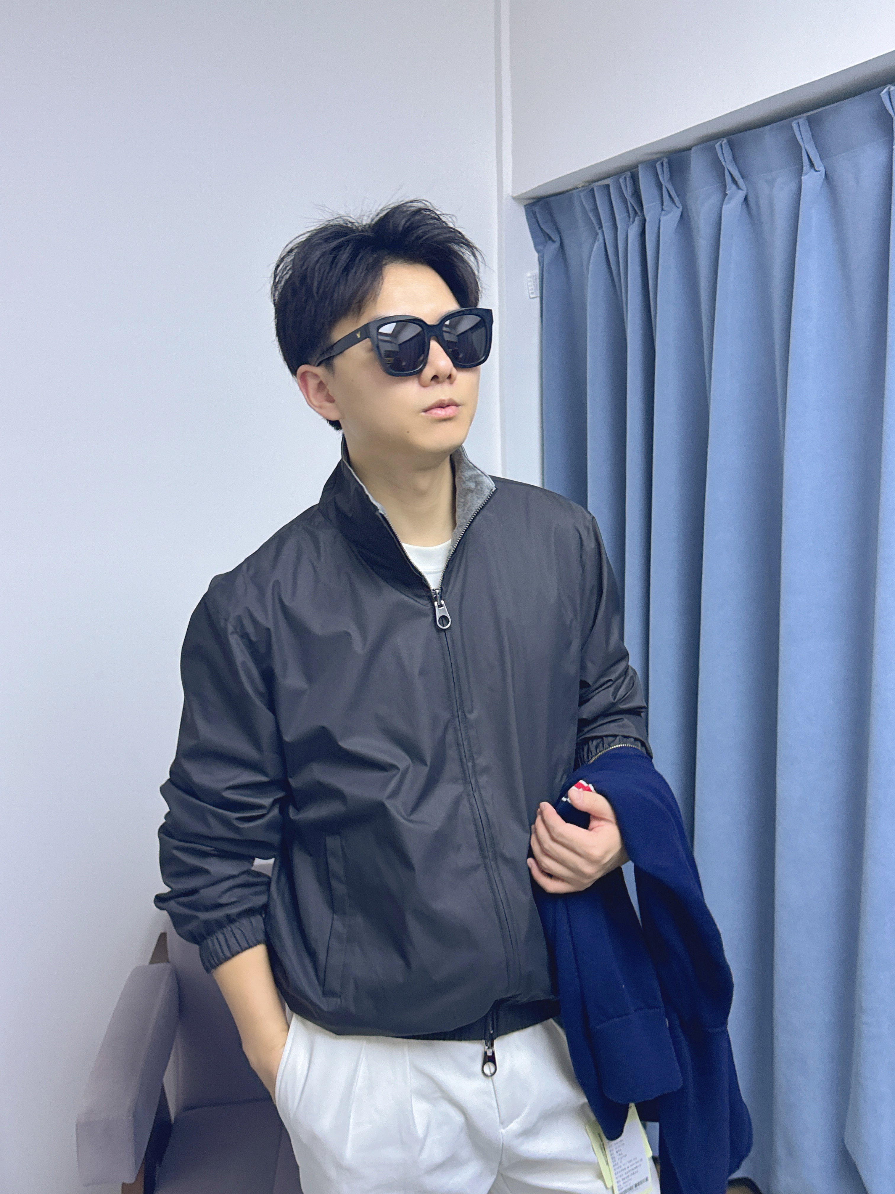 秋冬双面穿夹克外套cleanfit简约保暖舒适时尚休闲百搭