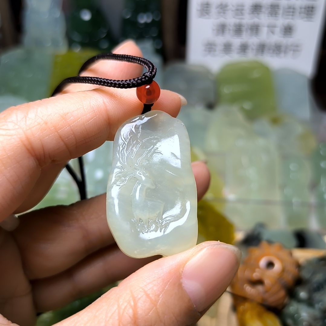 岫玉吊坠(不含链)未镶嵌抖**户