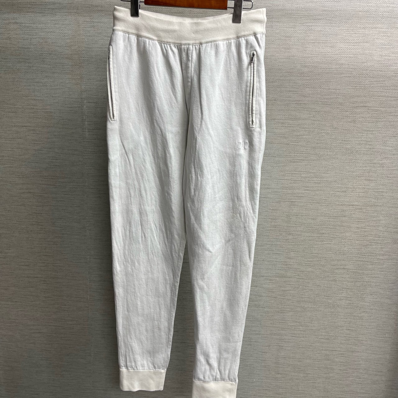 99新 DIOR/迪奥 白色字母刺绣内裤满印休闲长裤/M码/Sw24368