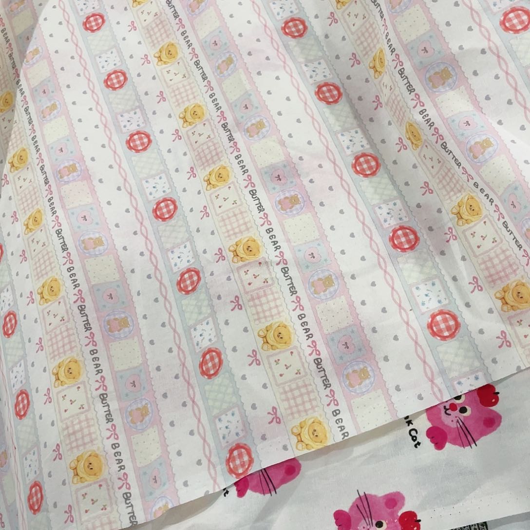 一米价纯棉平布1.1米宽果子布艺地卷