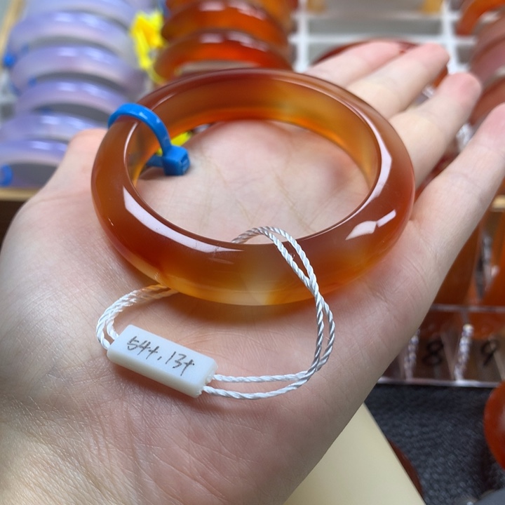 一***惺玛瑙/玉髓合金手镯