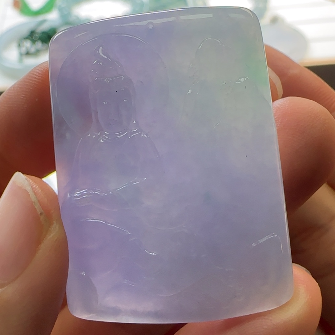 翡翠颈饰未镶嵌观音