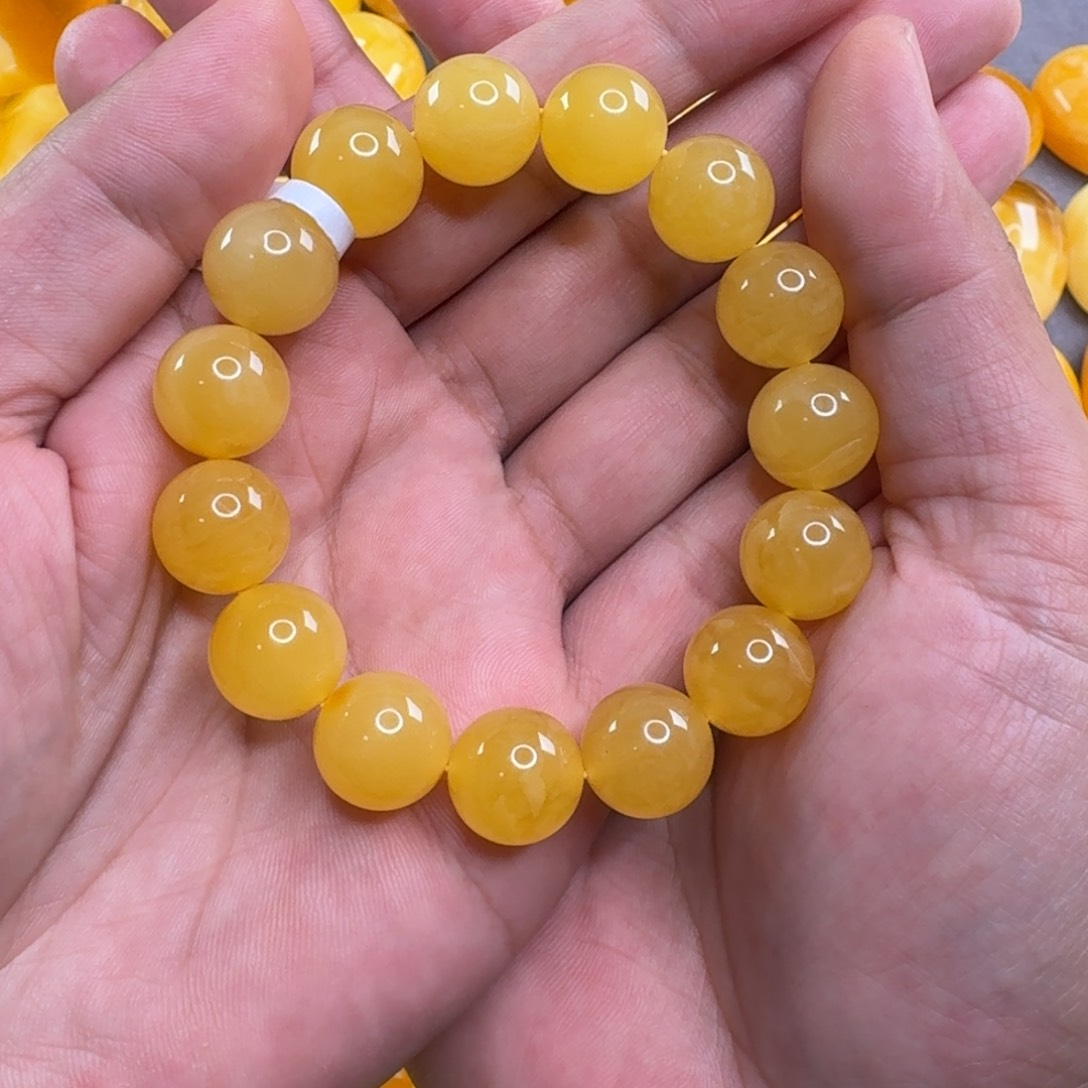 蜜蜡毛衣链未镶嵌