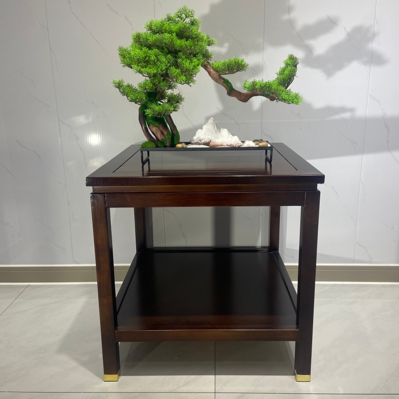 实木花架桌子鱼缸架花几边几角几承重整装中式客厅阳台置物架