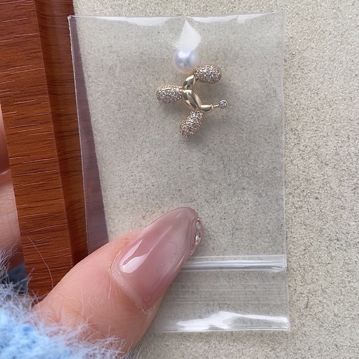 倒****淡水珍珠吊坠(不含链)银S925镶嵌