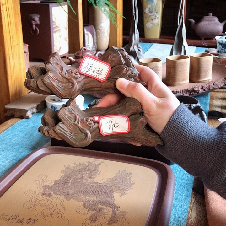 紫砂茶杯动****车紫砂工艺品