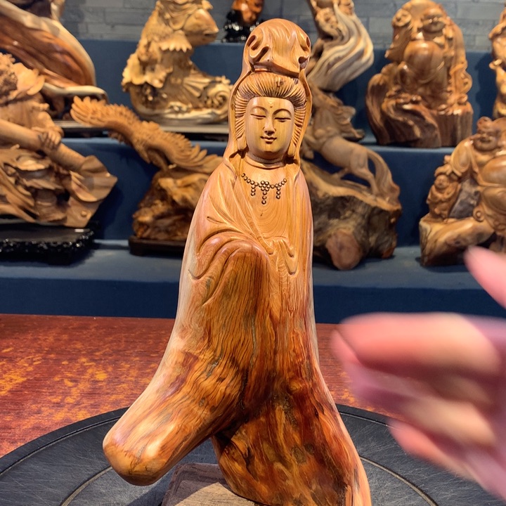 柏木（崖柏）根雕摆件