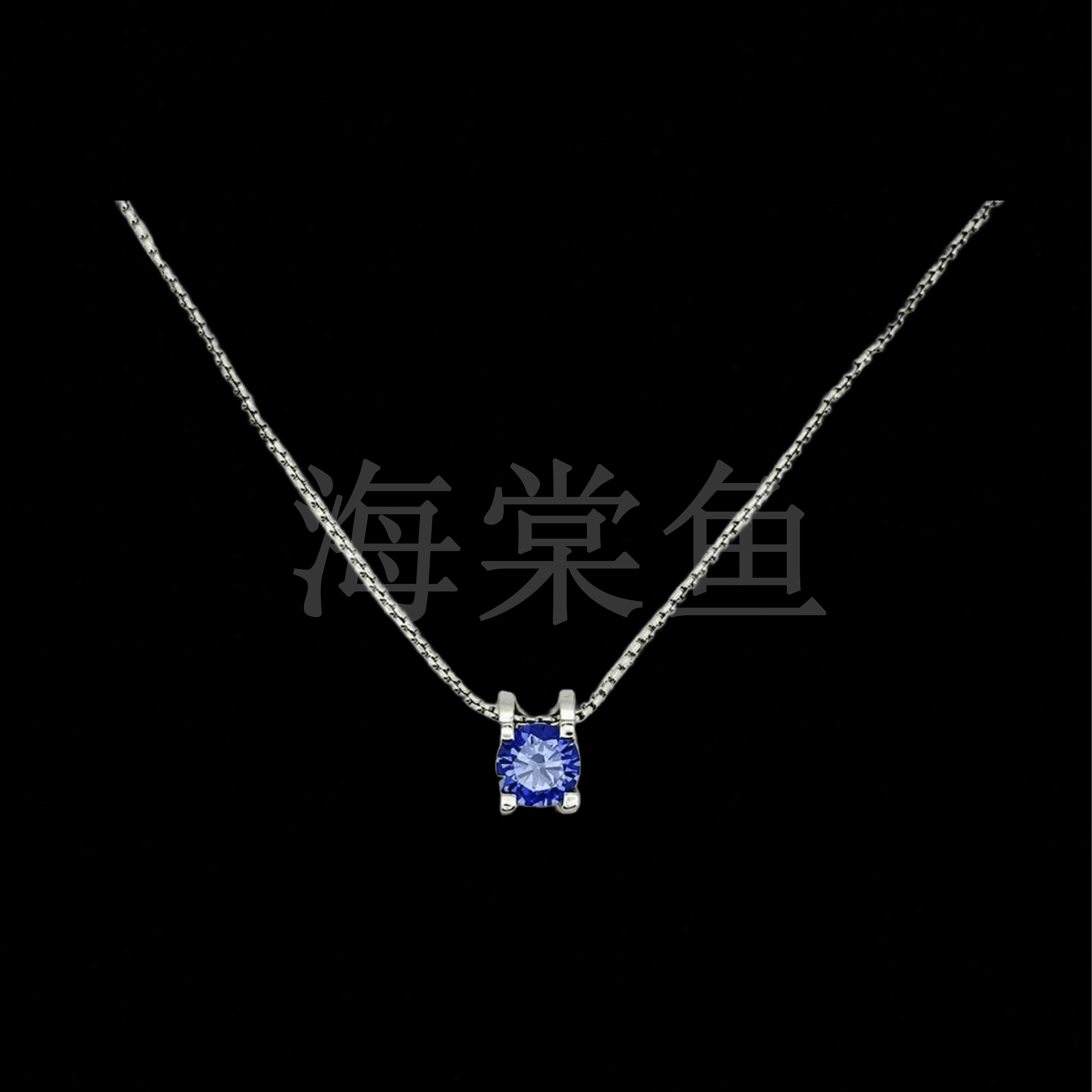 铜合金项链 时尚气质百搭坦桑牛角项链6423