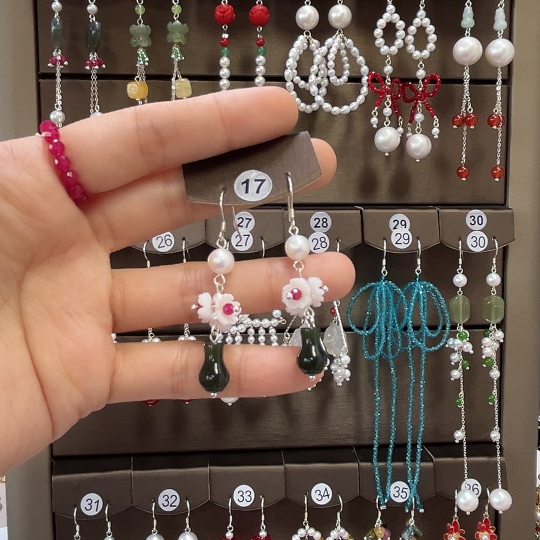 ᥫ***⸙925银博雅手作S925纯银耳饰