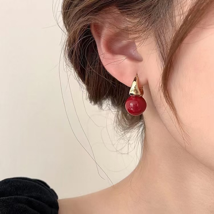 铜合金耳饰 羡然电镀工艺普通金属轻奢小众高级感简约百搭耳环302