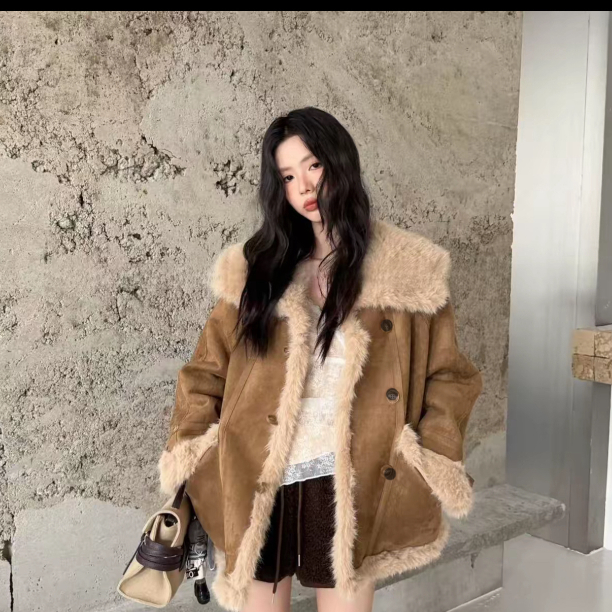 【送运费险】韩系大翻领加厚保暖气质百搭显瘦外套