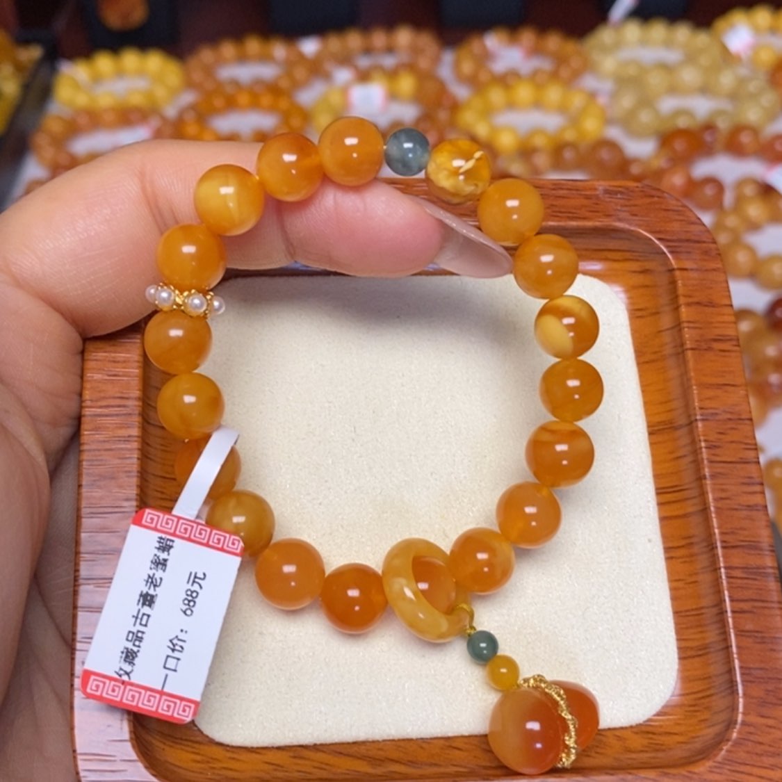 【闪购商品】蜜蜡手链未镶嵌手串