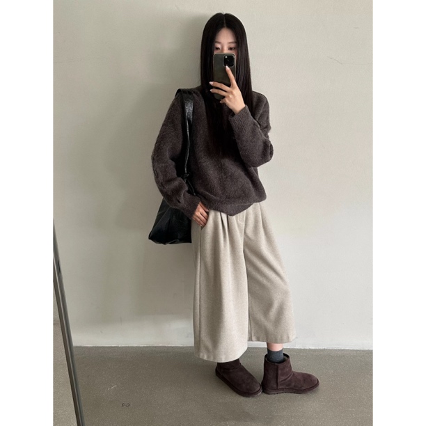 09993 L裤长81 秋冬时尚保暖阔腿裤