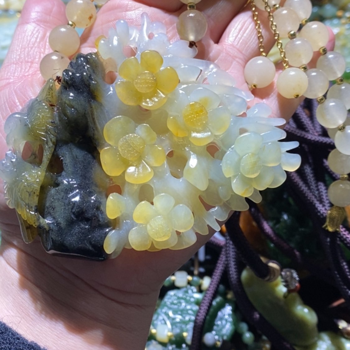 【闪购商品】岫玉毛衣链未镶嵌