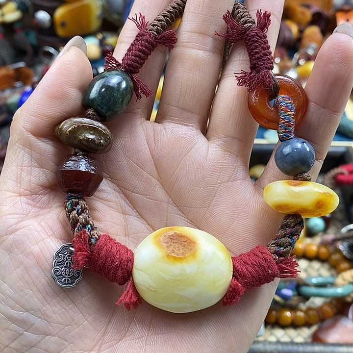 未镶嵌项链蜜蜡项链