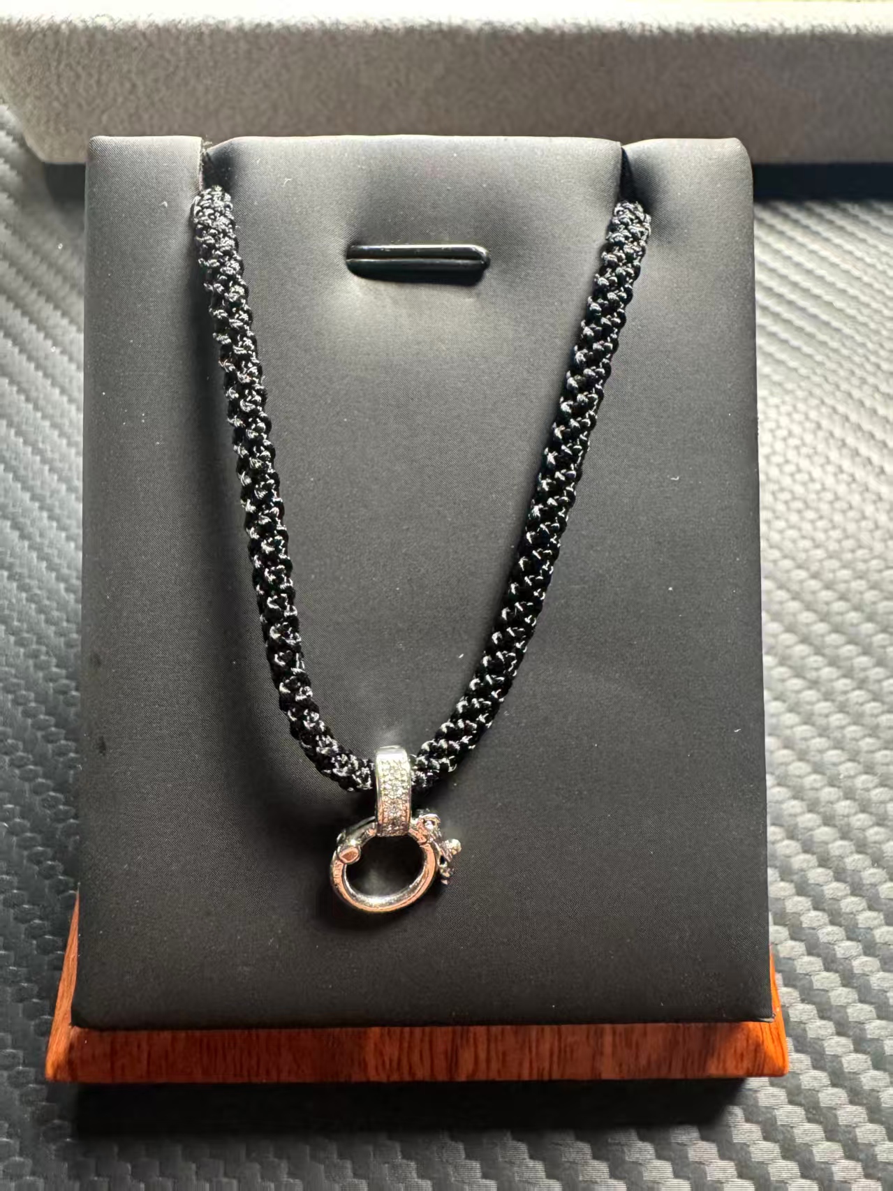 合金布艺吊坠 手工打造经典款绳链