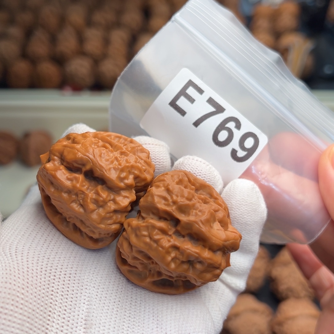 追***人手串文玩核桃E769蛤蟆39