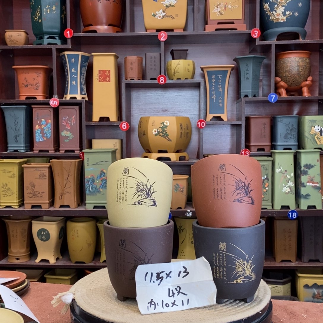 紫砂花盆紫砂花盆