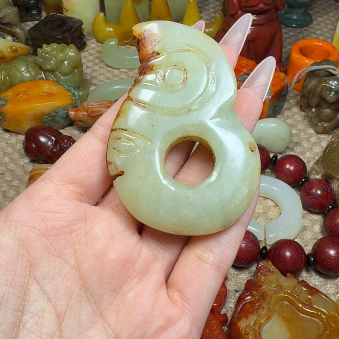 白玉菩提吊坠挂件