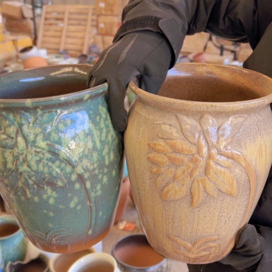 紫砂花盆高25口20————