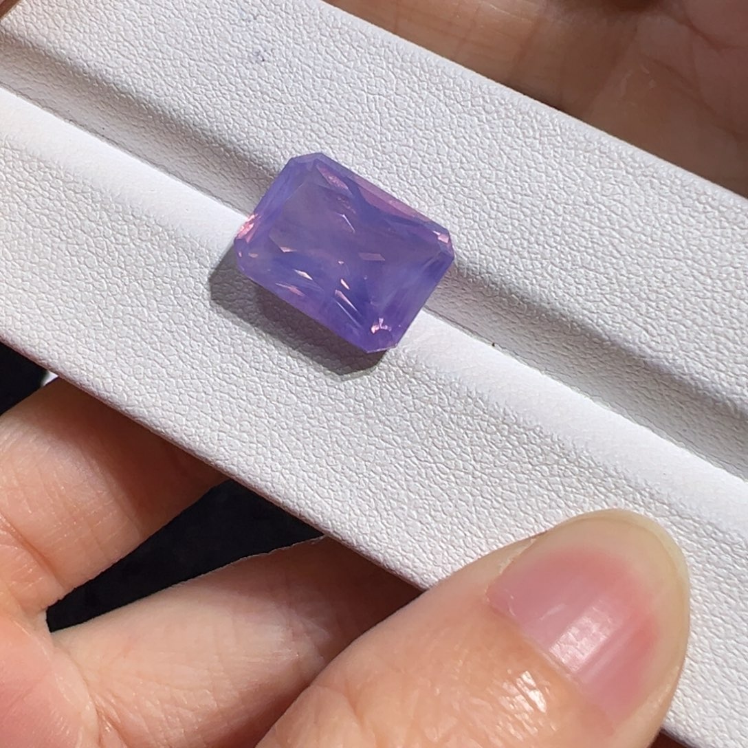 紫晶珠宝半成品未镶嵌8.35ct紫玉晶