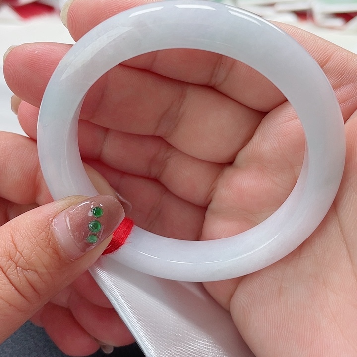 翡翠手镯未镶嵌缅甸翡翠手镯56圈