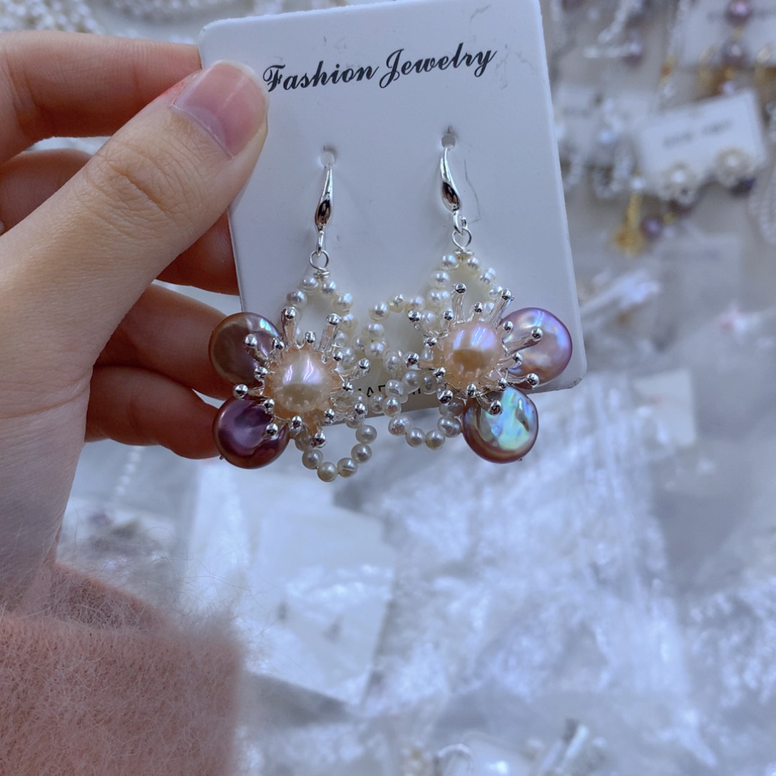 颈饰合金淡水珍珠