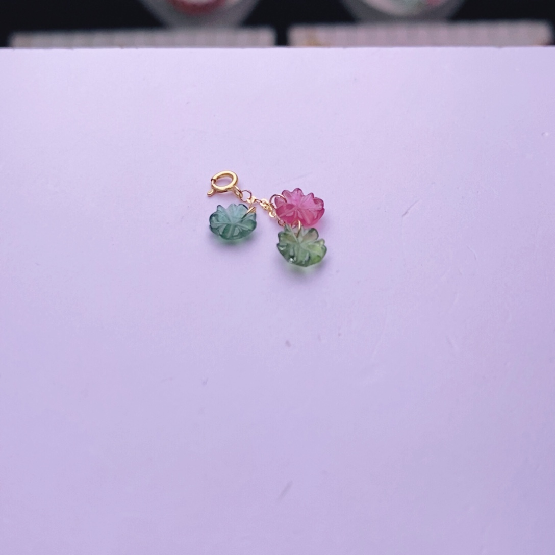 花花提溜m碧玺18K金镶嵌