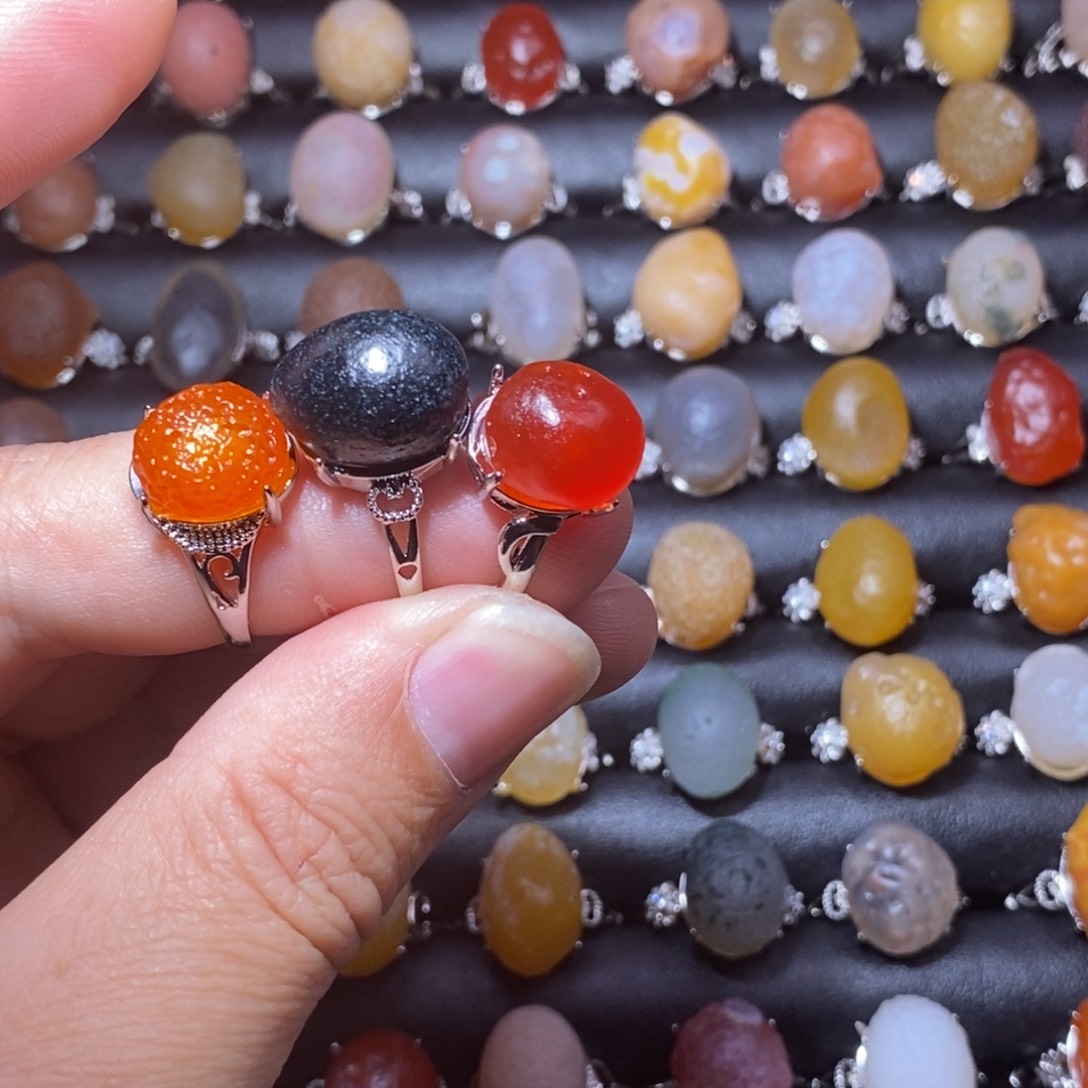 海****玛瑙/玉髓合金戒指