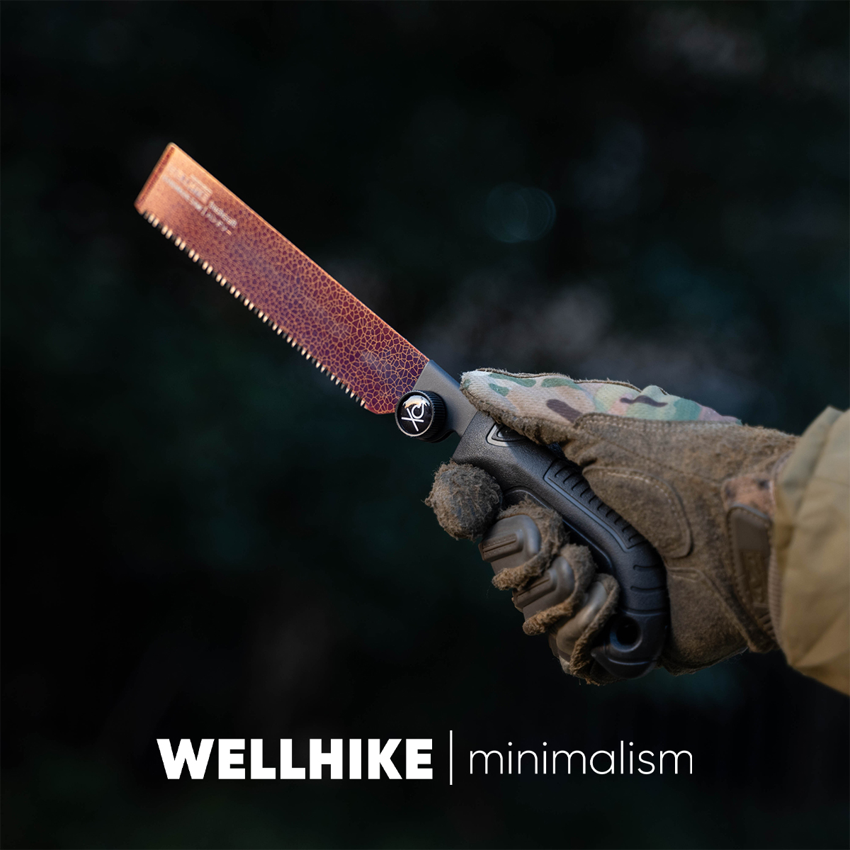 WELLHIKE户外折叠弯柄锯子露营野炊便携砍柴伐木手工锯园林修枝锯