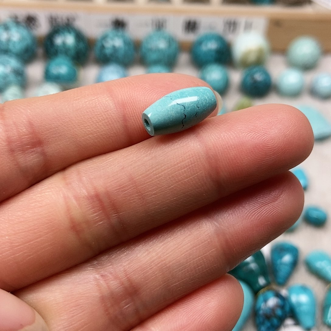 未镶嵌绿松石珠宝半成品