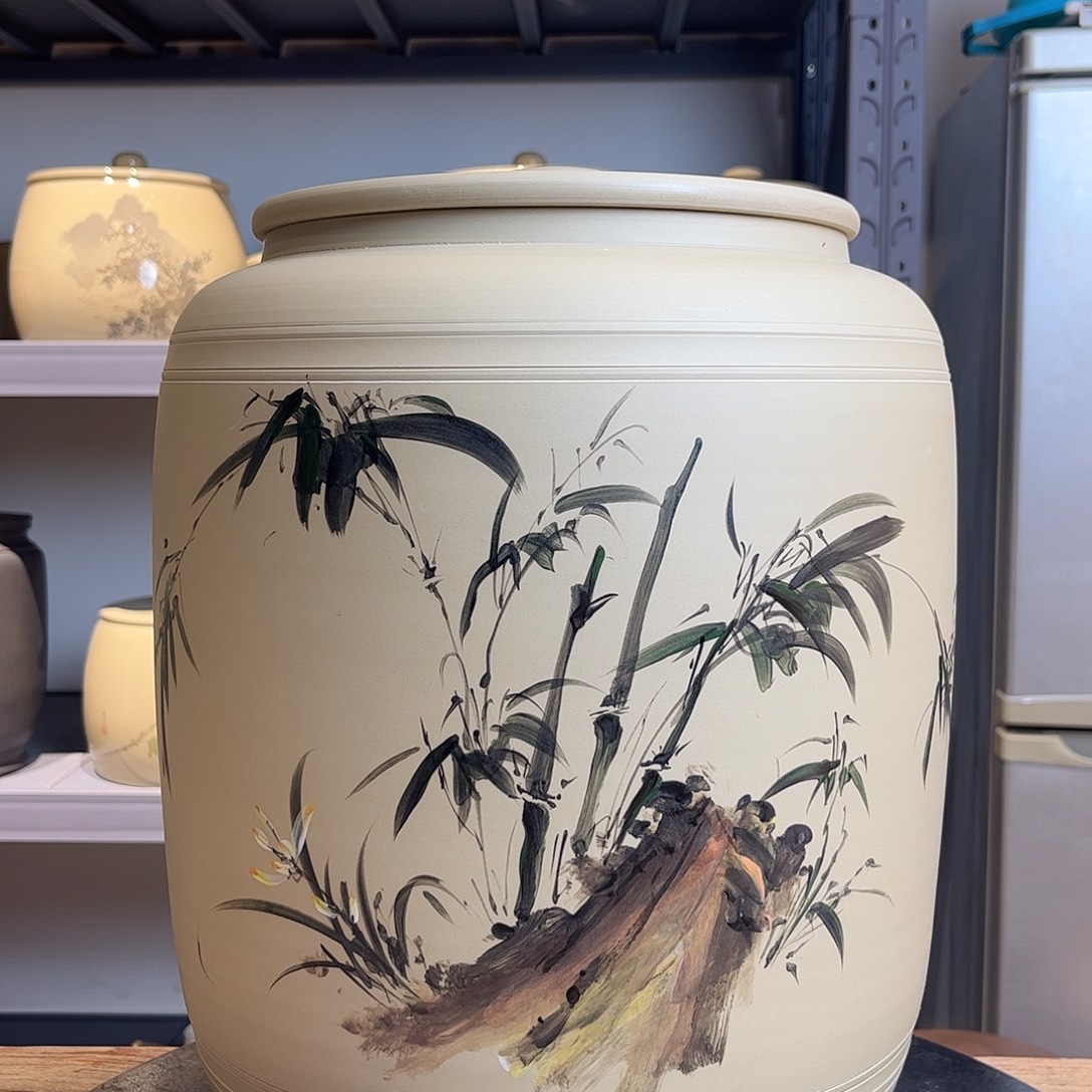 缸福利白泥哑光彩绘29L水缸