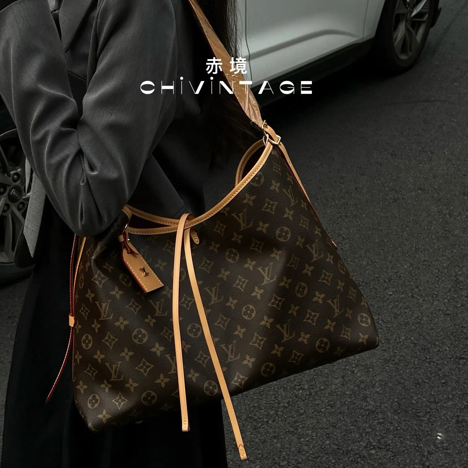 99新 LouisVuitton/路易威登 【垚专属】5440 carryall斜挎包中号