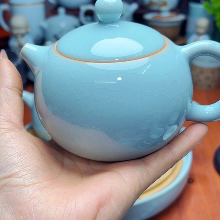 【闪购商品】汝州单壶单杯，天青
