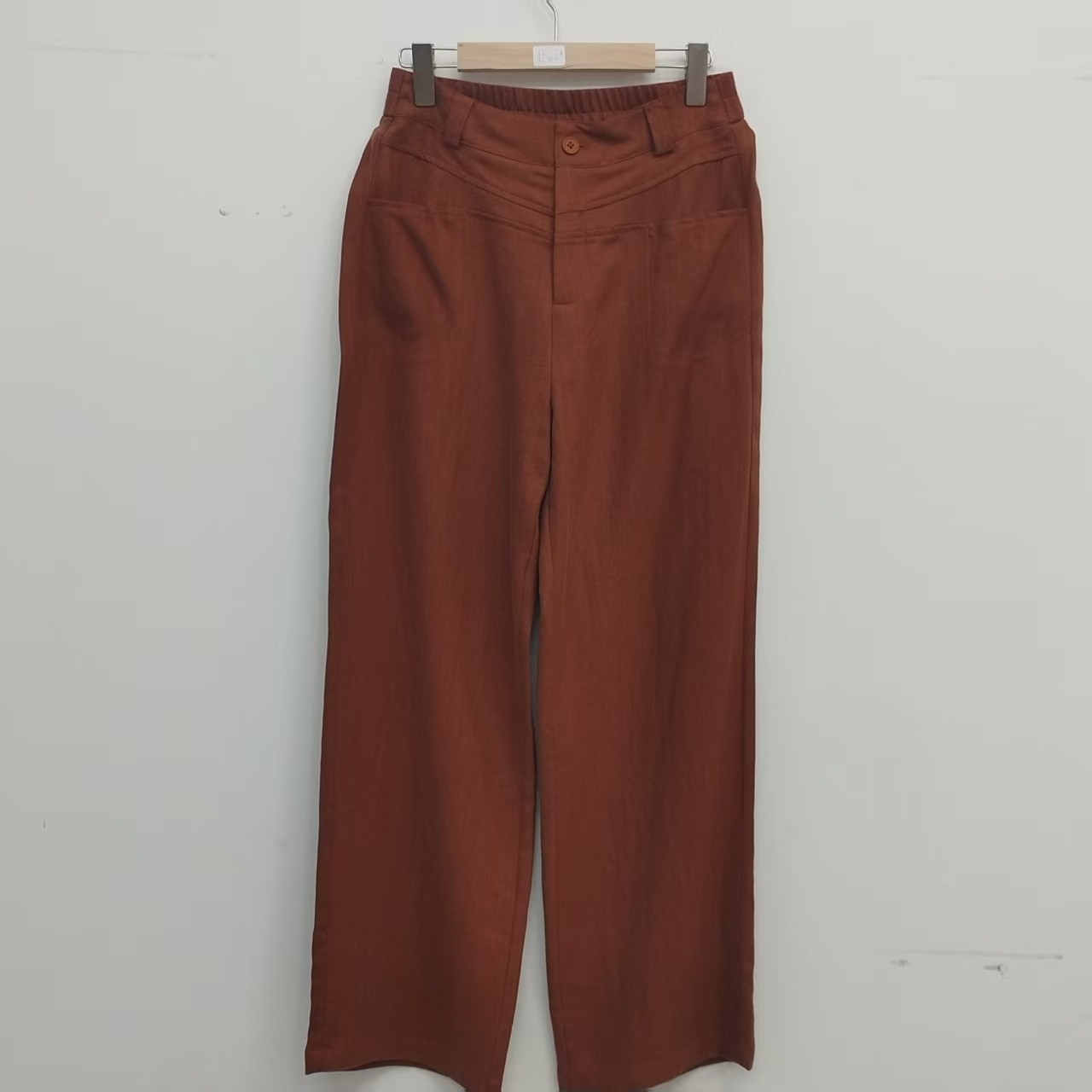 新款时尚显瘦百搭弹力高腰裤子女士休闲裤1512