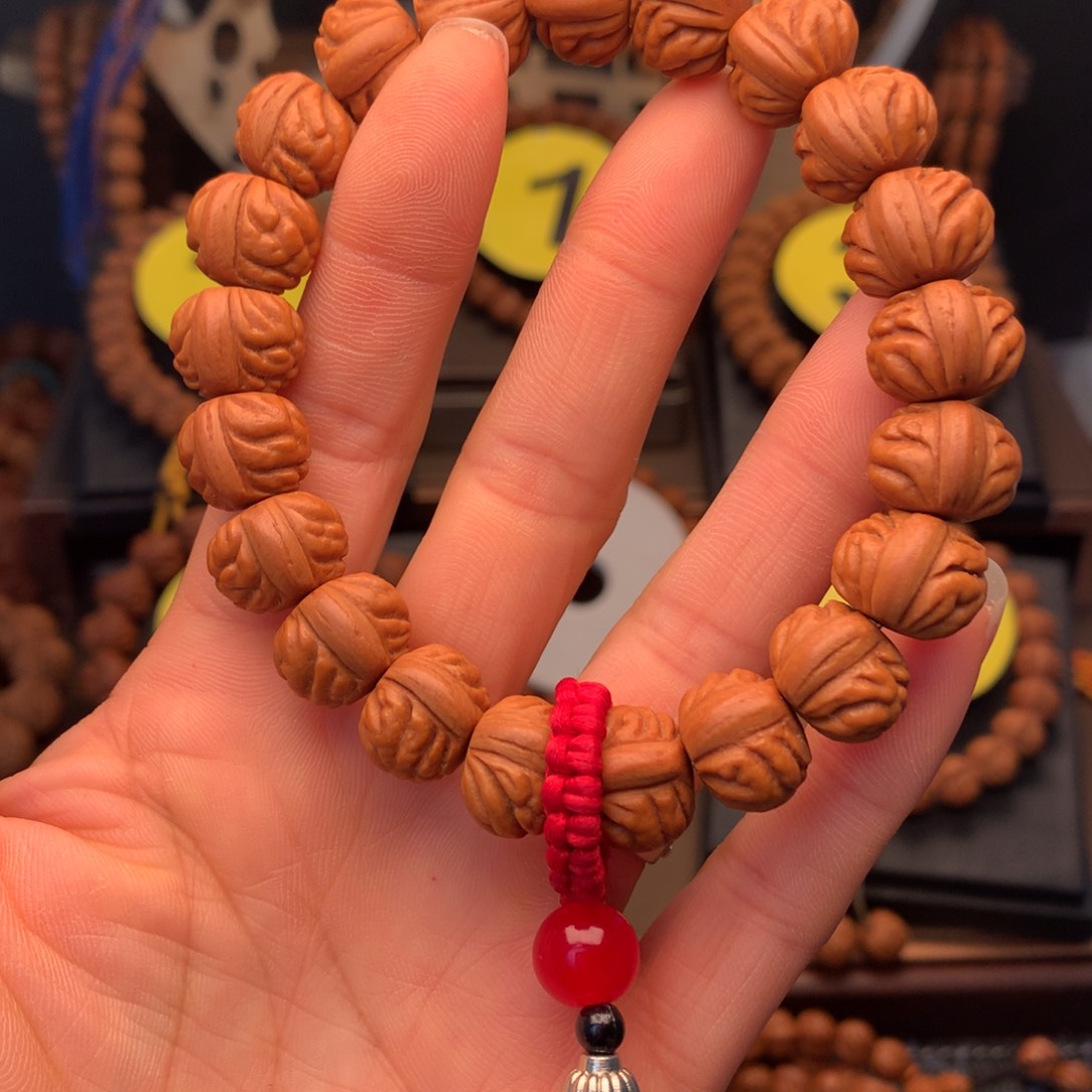 桃核手串野生新品14