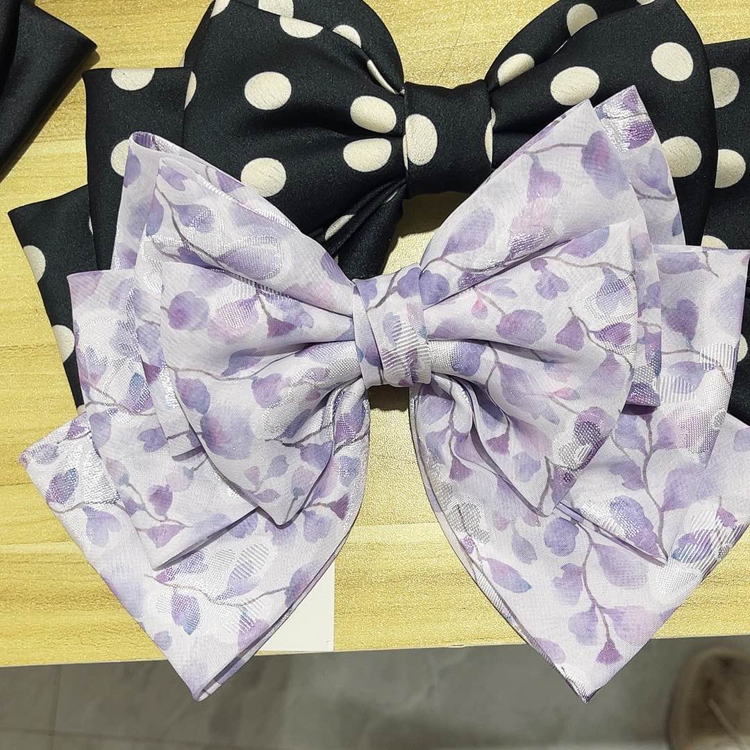 皮质铁合金蝴蝶结发夹