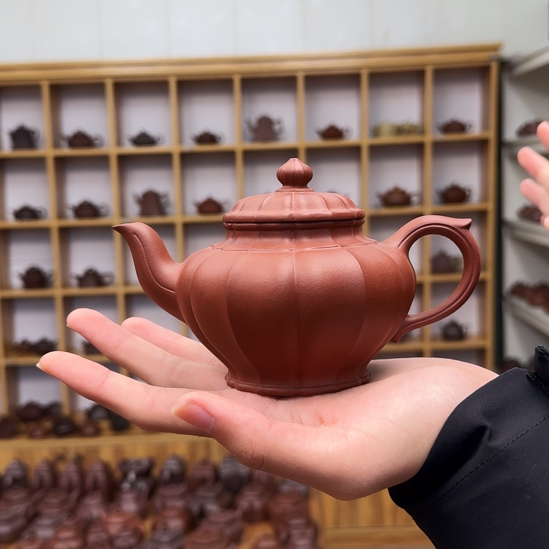 茶壶紫砂筋纹笑樱360cc