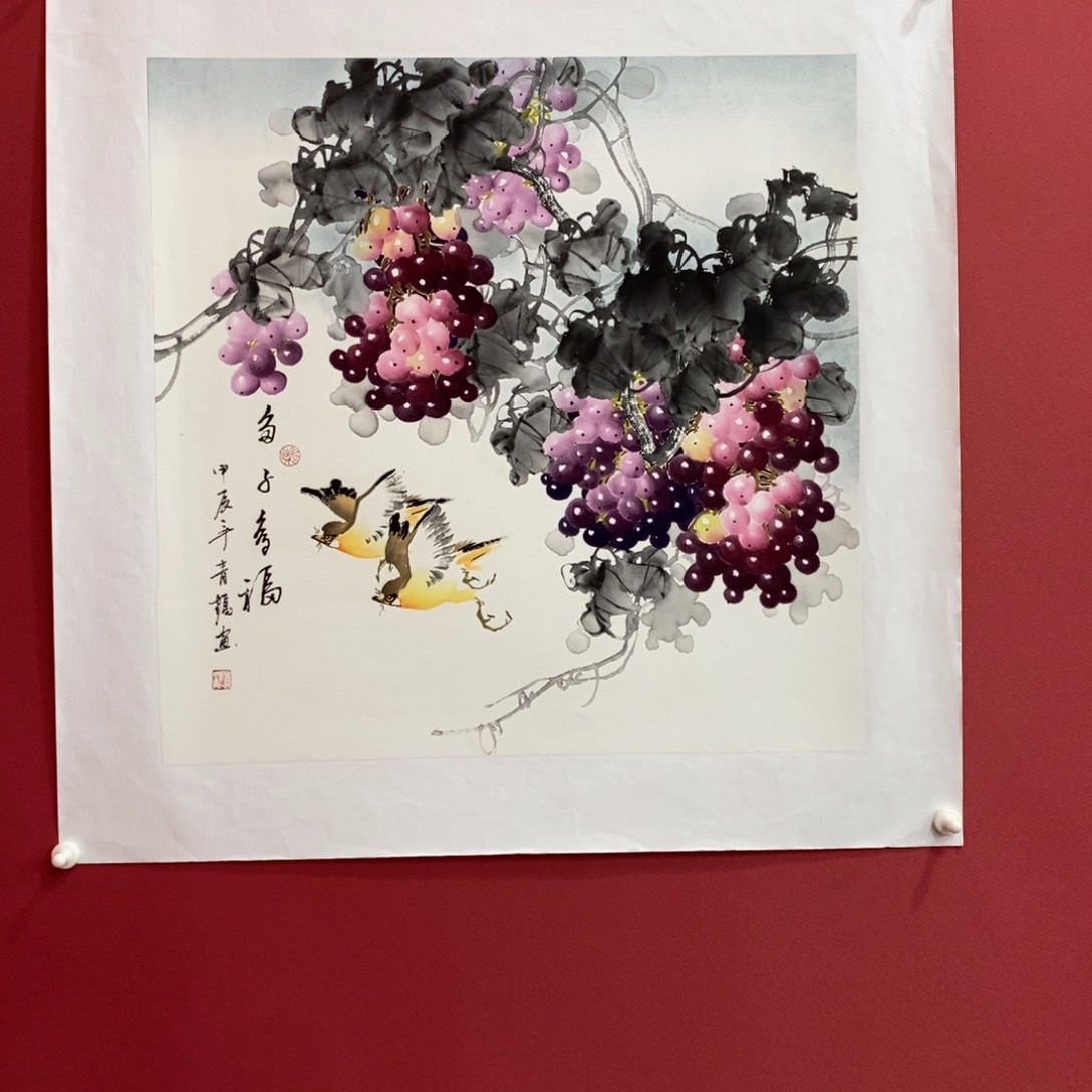 国画胡彬三尺斗方真人真品