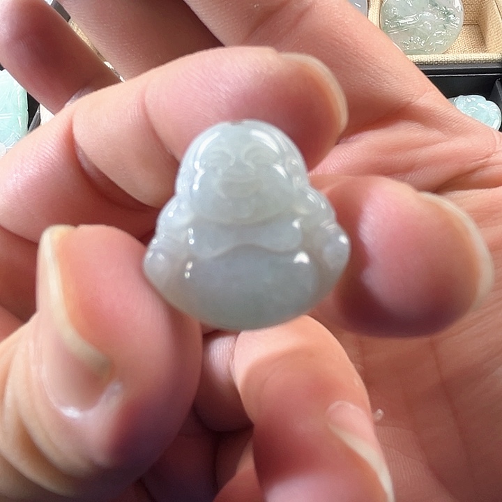 翡翠未镶嵌颈饰天然