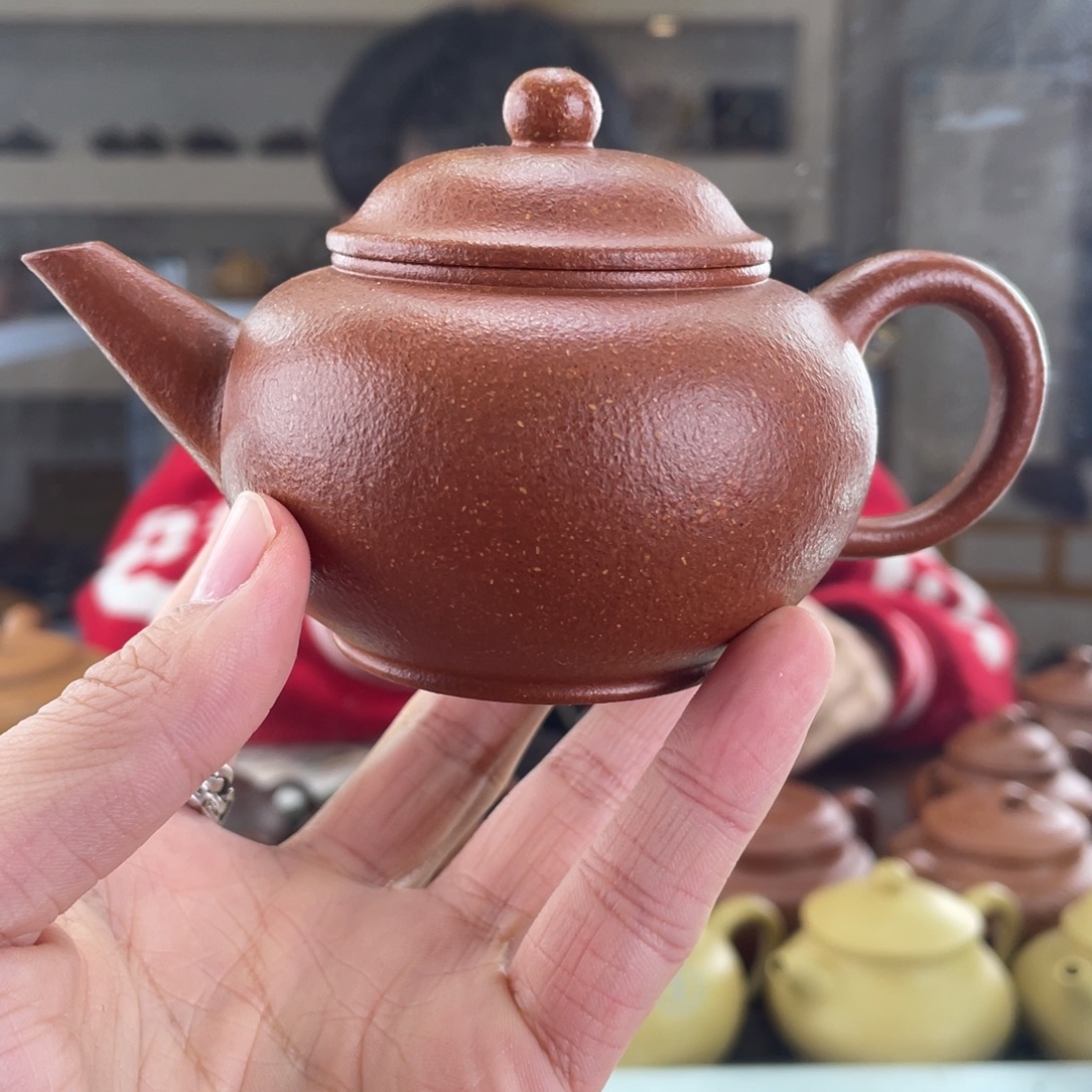 茶壶紫砂170cc红降坡茶壶