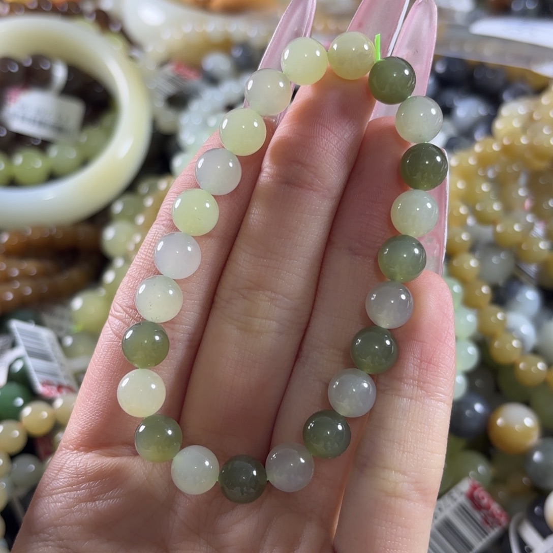 和田玉未镶嵌手链424