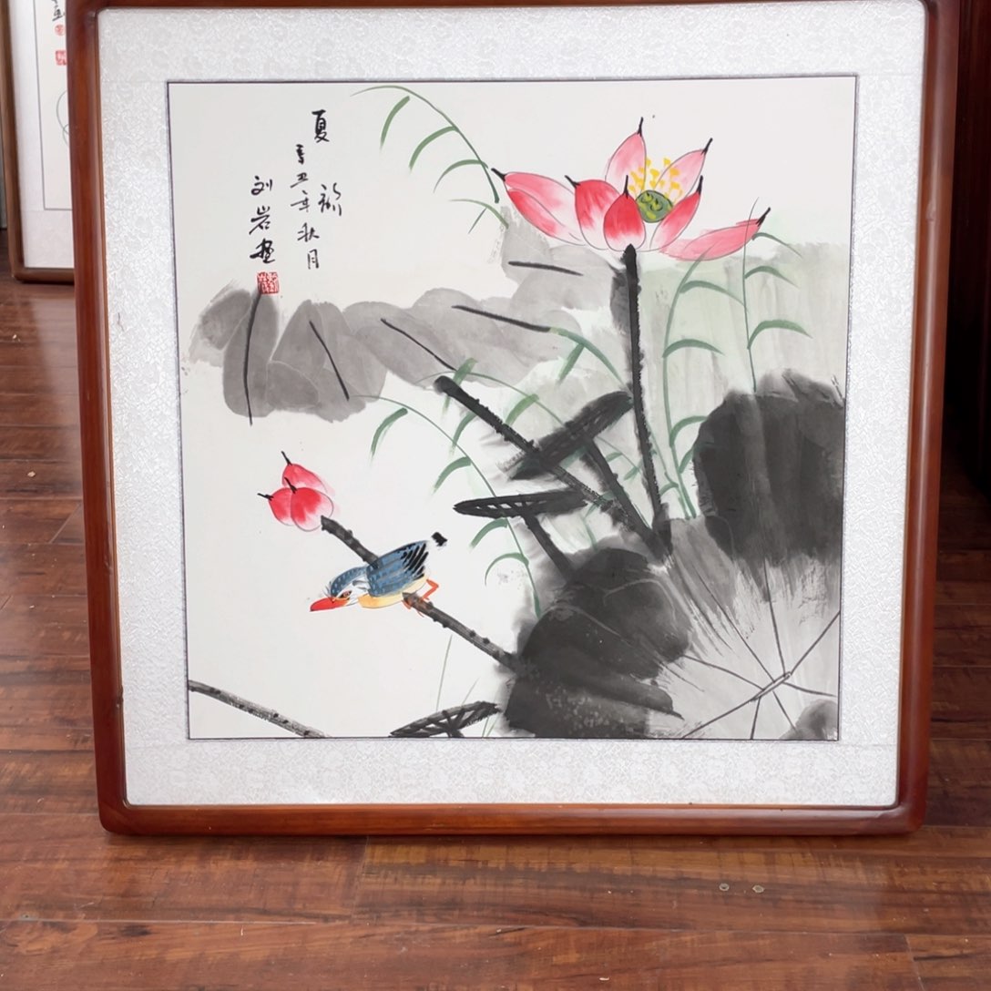 国画带框尺寸63*63厘米