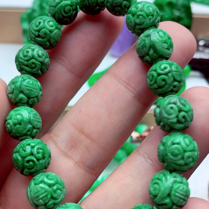 翡翠未镶嵌手链手串